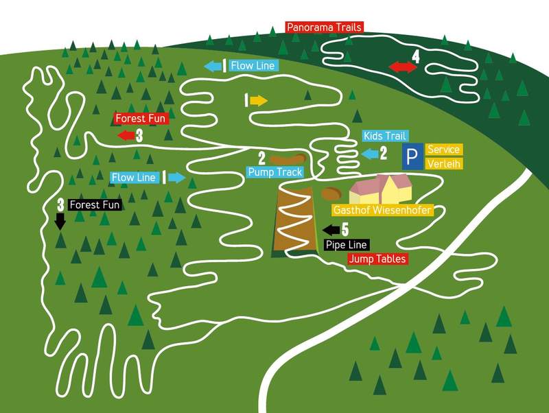 Übersichtskarte des Joglland Trail Landes