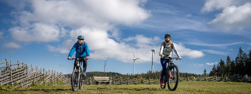 Unterwegs mit dem Rad am Masenberg (C) TV Joglland - Waldheimat, Klaus Ranger